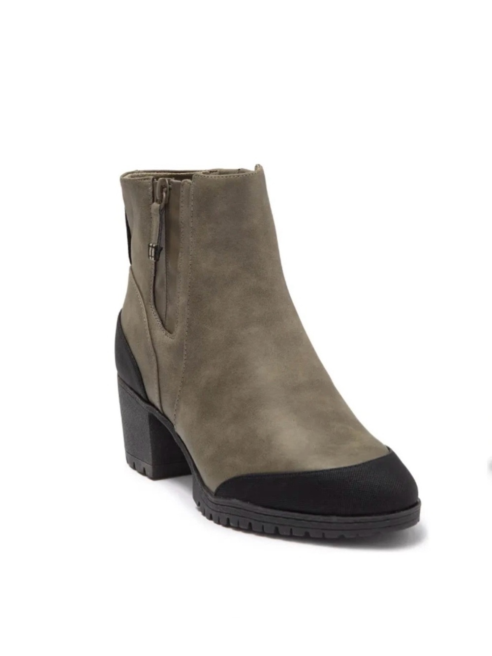 Dr. Scholl's Level Best Ankle Boot with Black Toe and Heel Accents 7.5